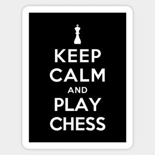 Keep Calm and Play Chess Sticker